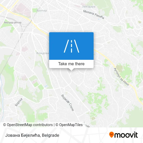 Јована Бијелића map