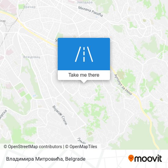 Владимира Митровића map