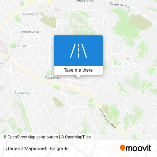 Данице Марковић map