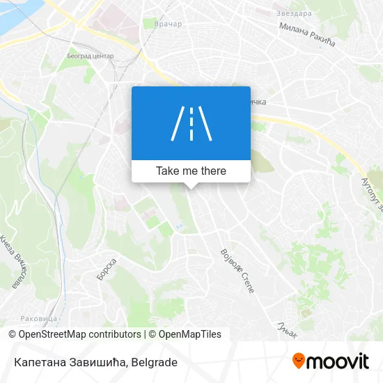 Капетана Завишића map