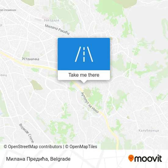 Милана Предића map