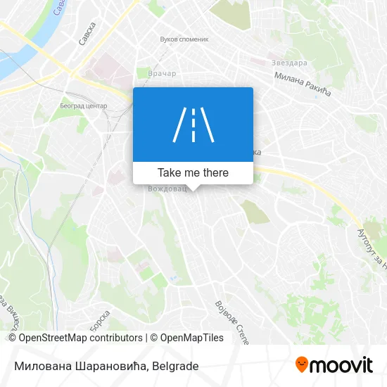 Милована Шарановића map