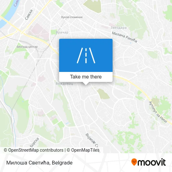 Милоша Светића map