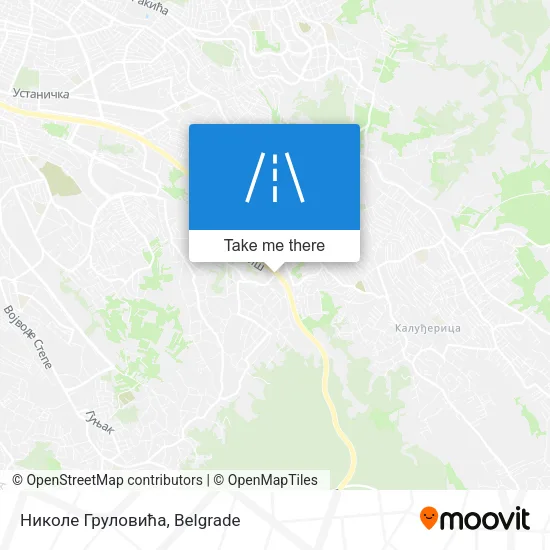 Николе Груловића map
