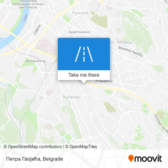 Петра Гвојића map