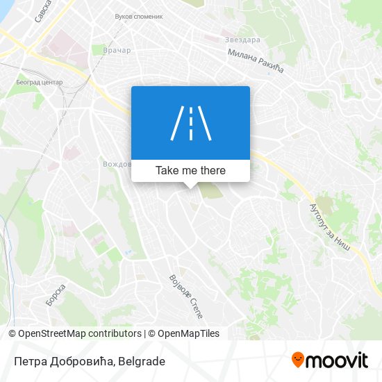 Петра Добровића map