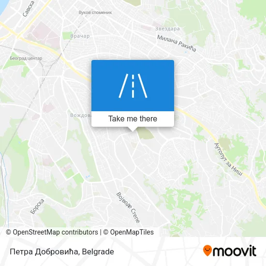 Петра Добровића map