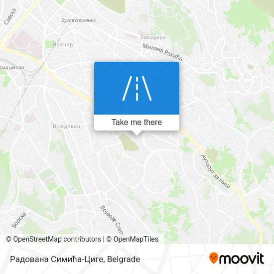 Радована Симића-Циге map