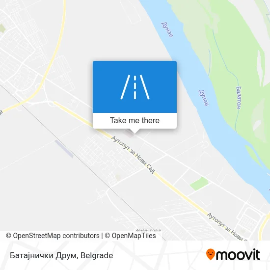 Батајнички Друм map