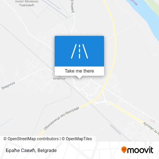 Браће Савић map