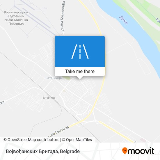 Војвођанских Бригада map