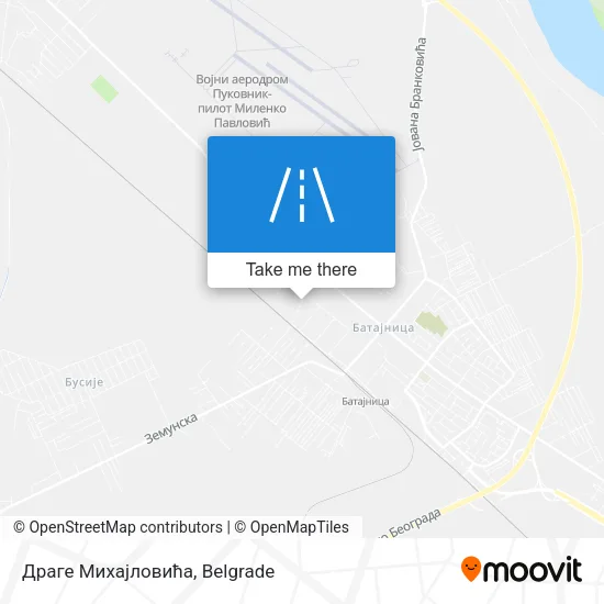 Драге Михајловића map