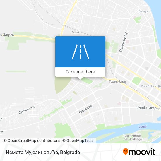 Исмета Мујезиновића map