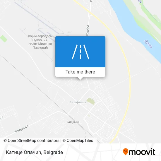 Катице Опачић map