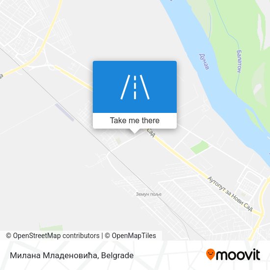 Милана Младеновића map