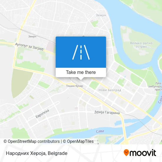 Народних Хероја map