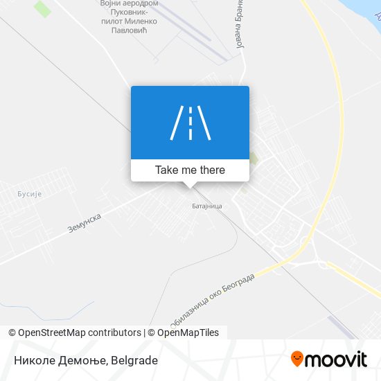 Николе Демоње map