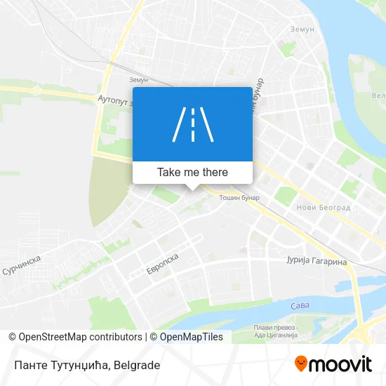 Панте Тутунџића map