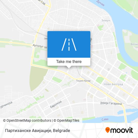 Партизанске Авијације map