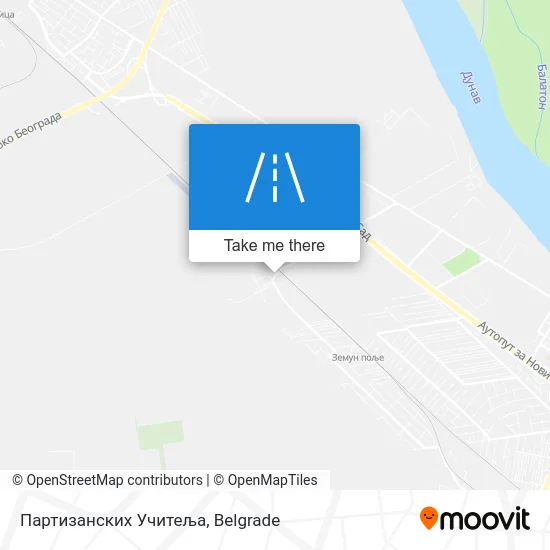 Партизанских Учитеља map