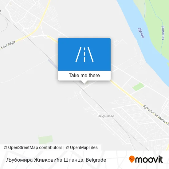 Љубомира Живковића Шпанца map