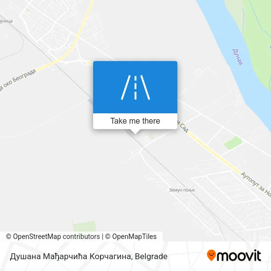 Душана Мађарчића Корчагина map