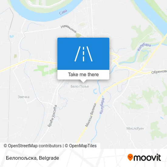 Белопољска map