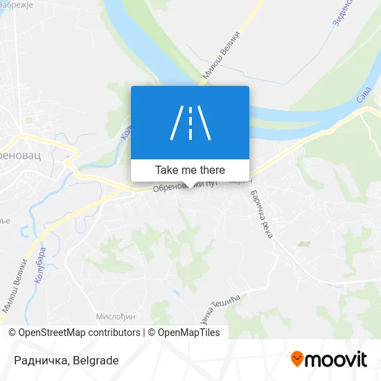 Радничка map