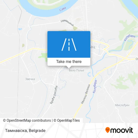 Тамнавска map