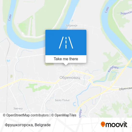 Фрушкогорска map
