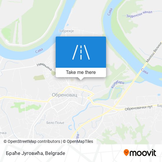 Браће Југовића map