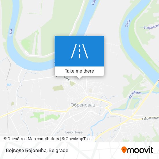 Војводе Бојовића map