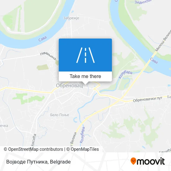 Војводе Путника map