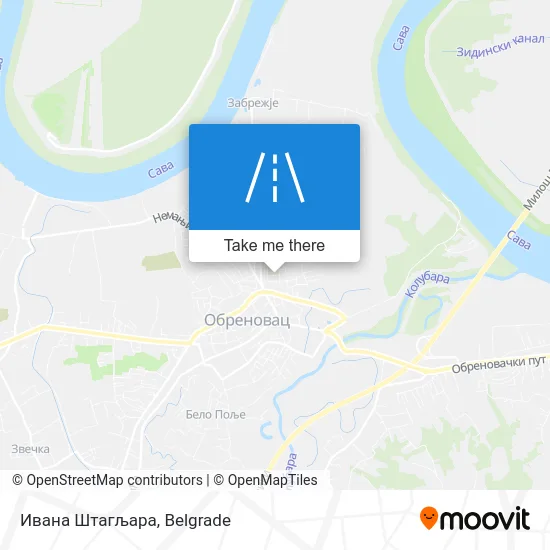 Ивана Штагљара map