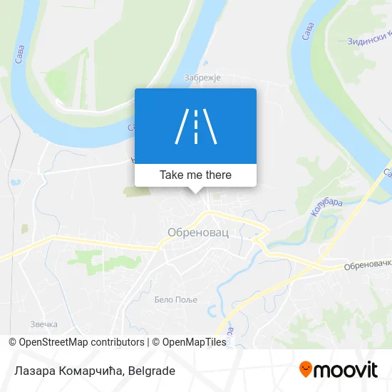 Лазара Комарчића map