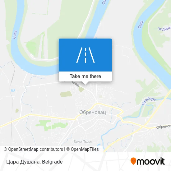 Цара Душана map