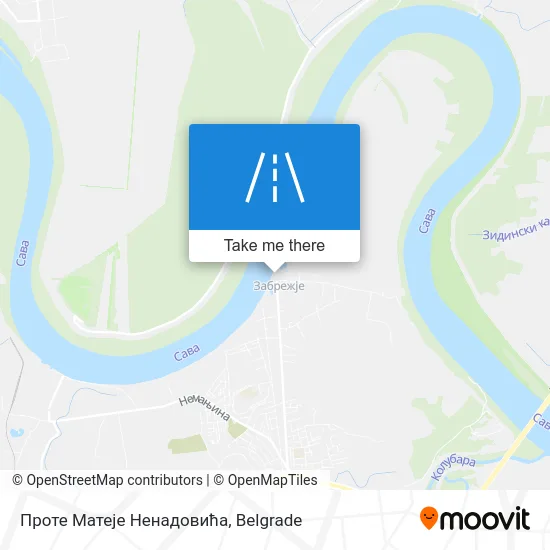 Проте Матеје Ненадовића map