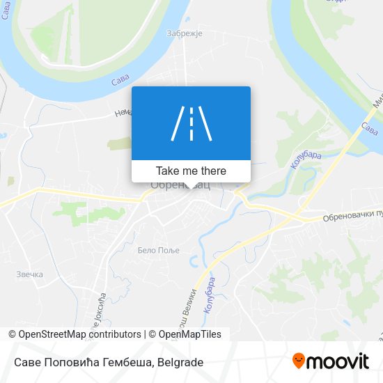 Саве Поповића Гембеша map