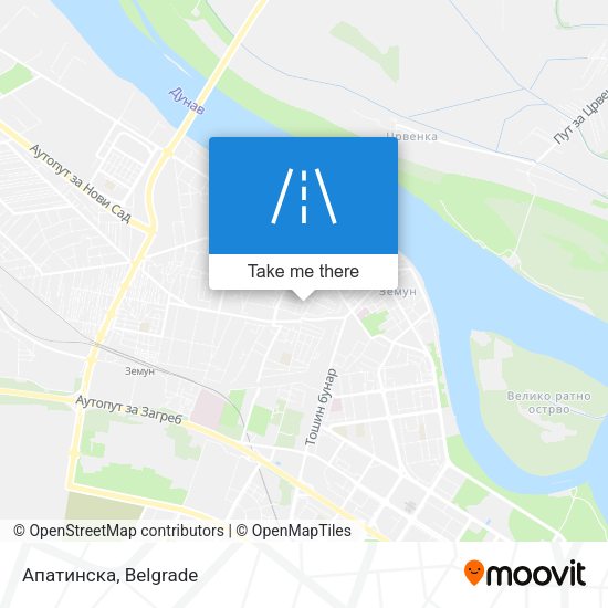 Апатинска map