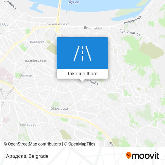Арадска map