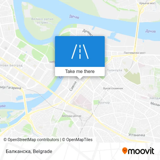 Балканска map