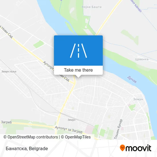 Банатска map