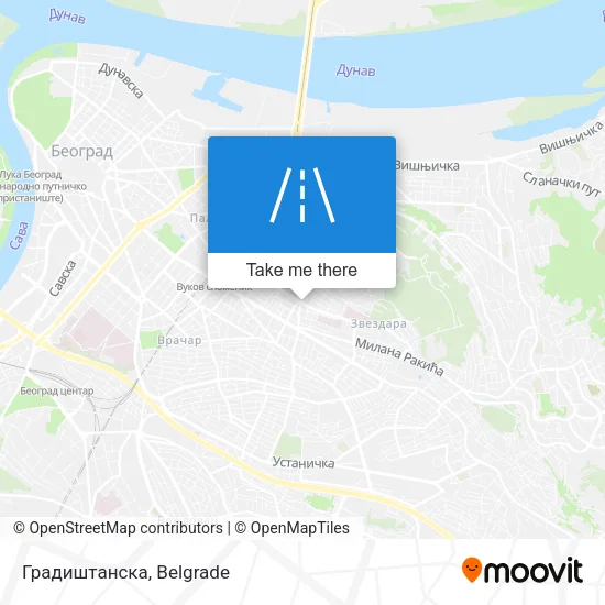 Градиштанска map