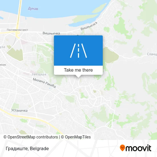 Градиште map