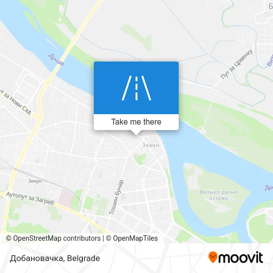 Добановачка map