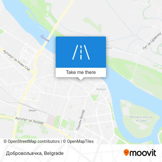 Добровољачка map