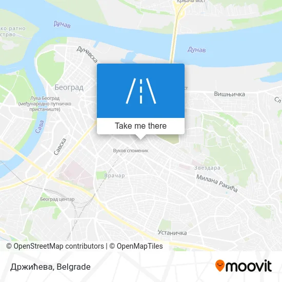 Држићева map