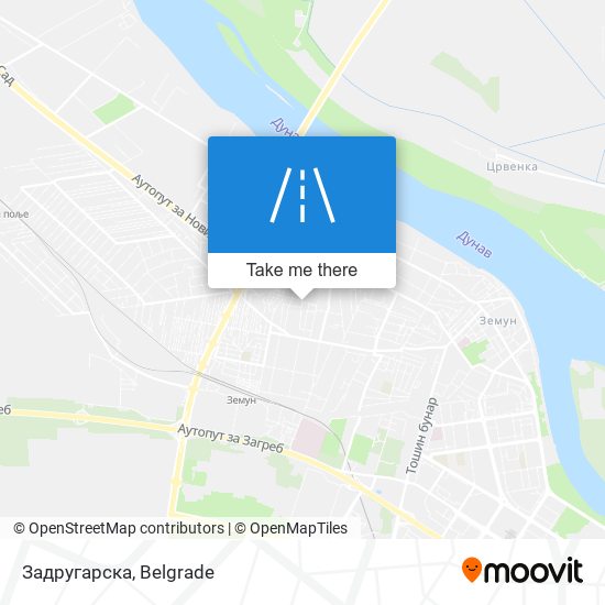 Задругарска map