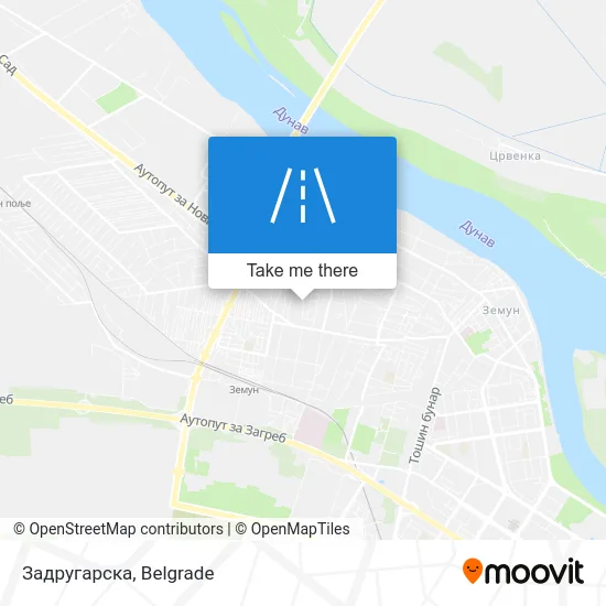 Задругарска map