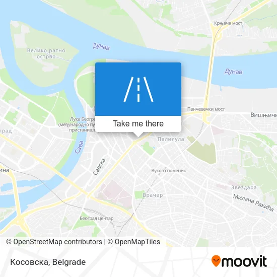 Косовска map